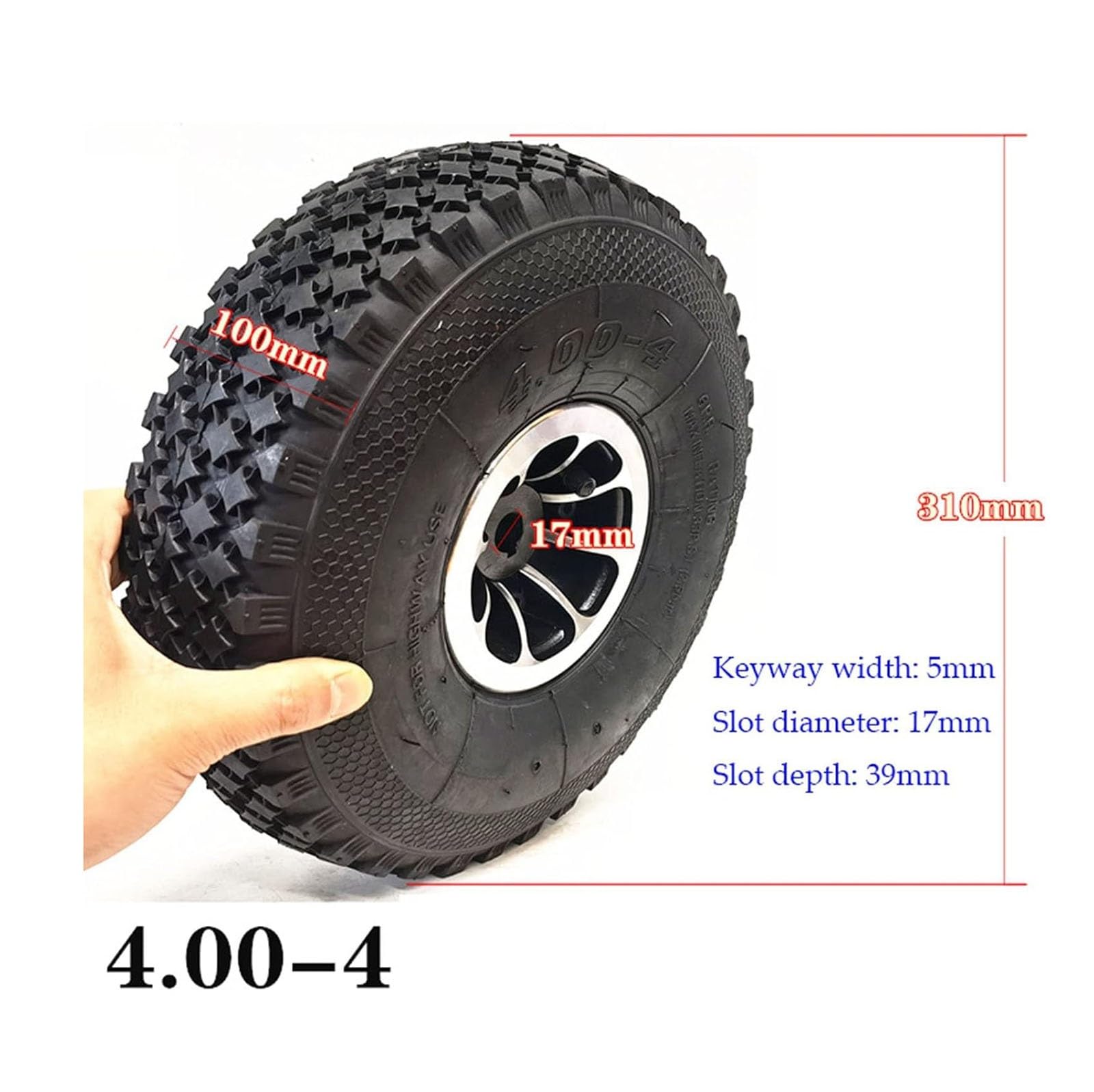健康・医学 TUK 12inch Mobility Scooter Tyres, 4.00-4 Replacement Inner